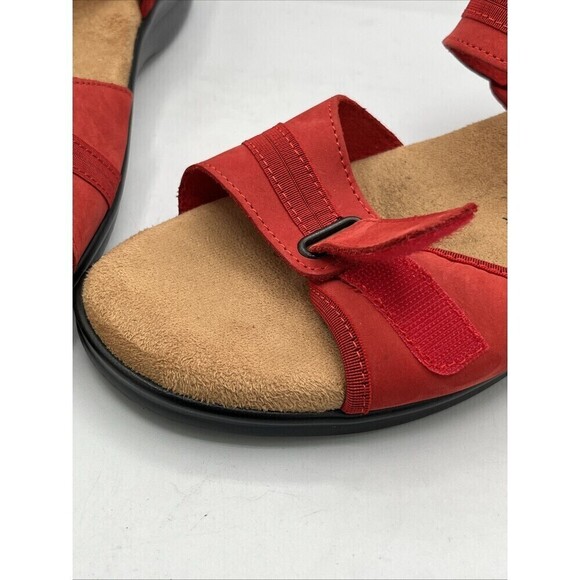 Spring Step Flexus Danila Red Hook and Loop Leather Sandals EU42 US 10.5-11 - Picture 8 of 12